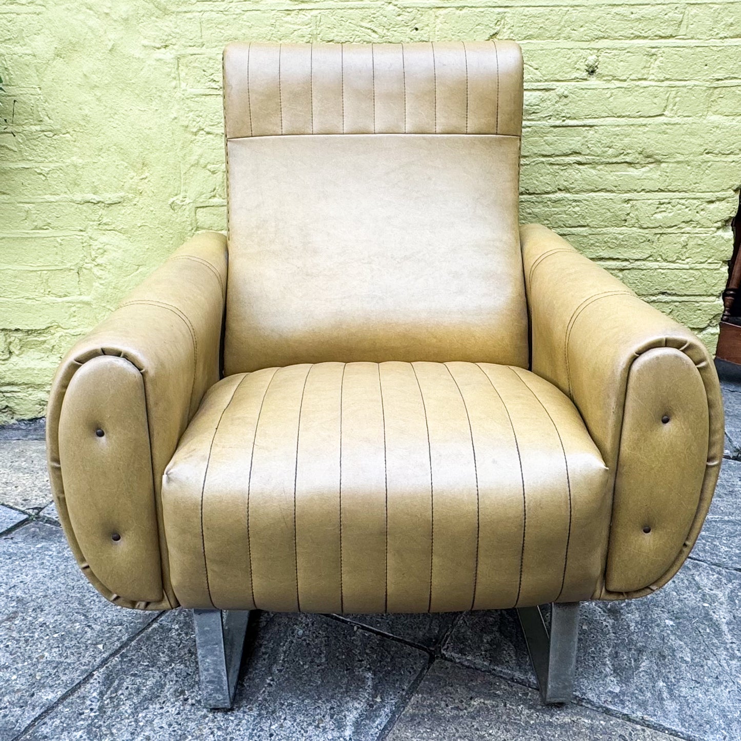 Leather armchair 1970s