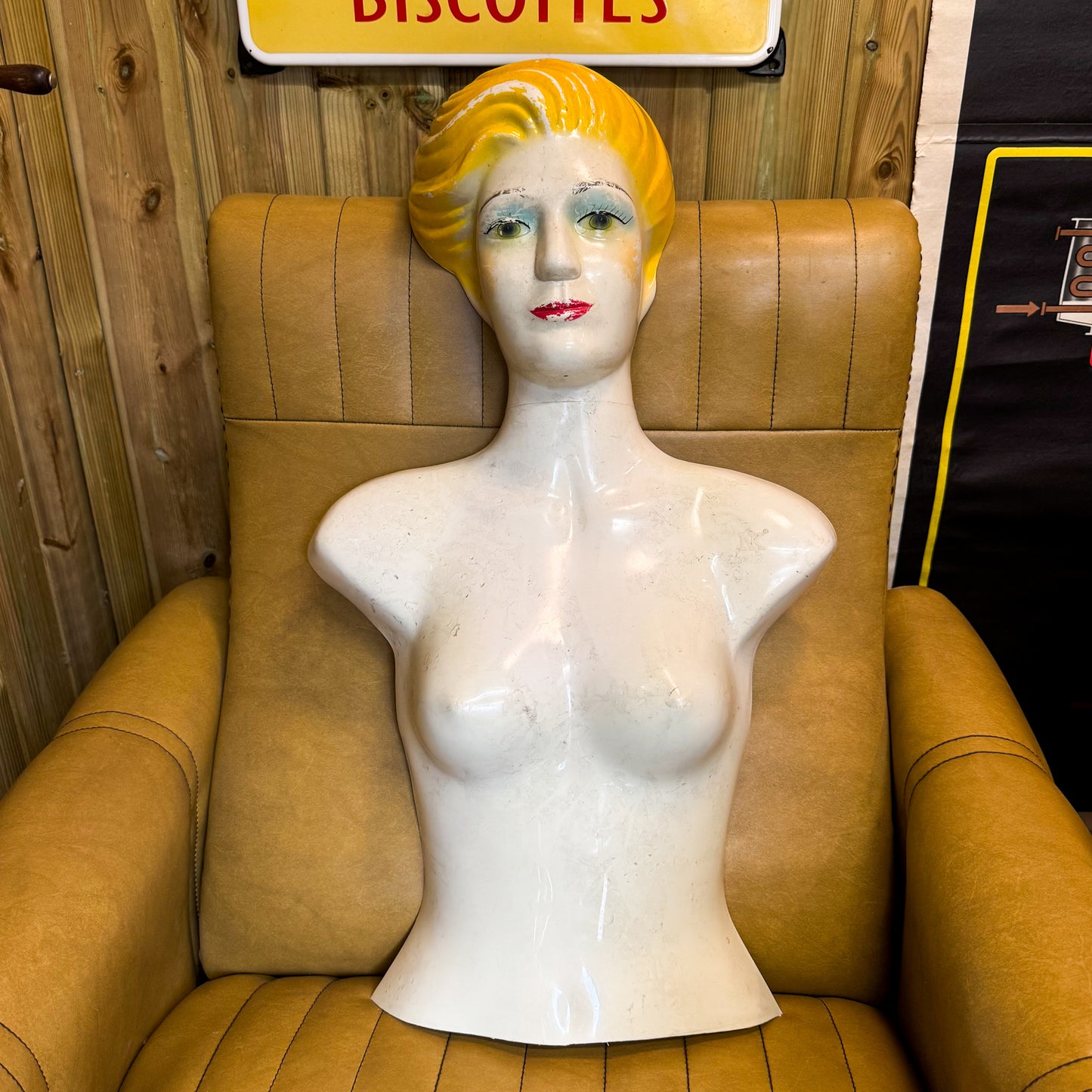 Vintage French wall mannequin