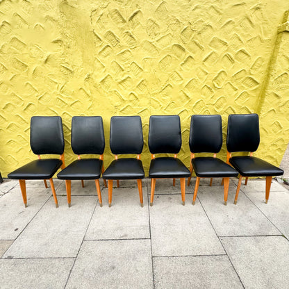 Dining Chairs Black - Set of 6