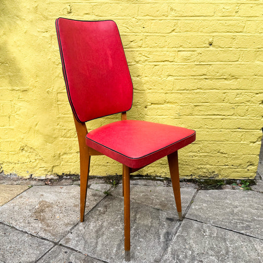 Dining Chairs Red - Set of 6