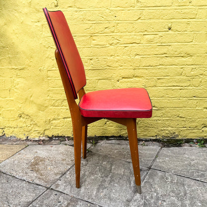 Dining Chairs Red - Set of 6