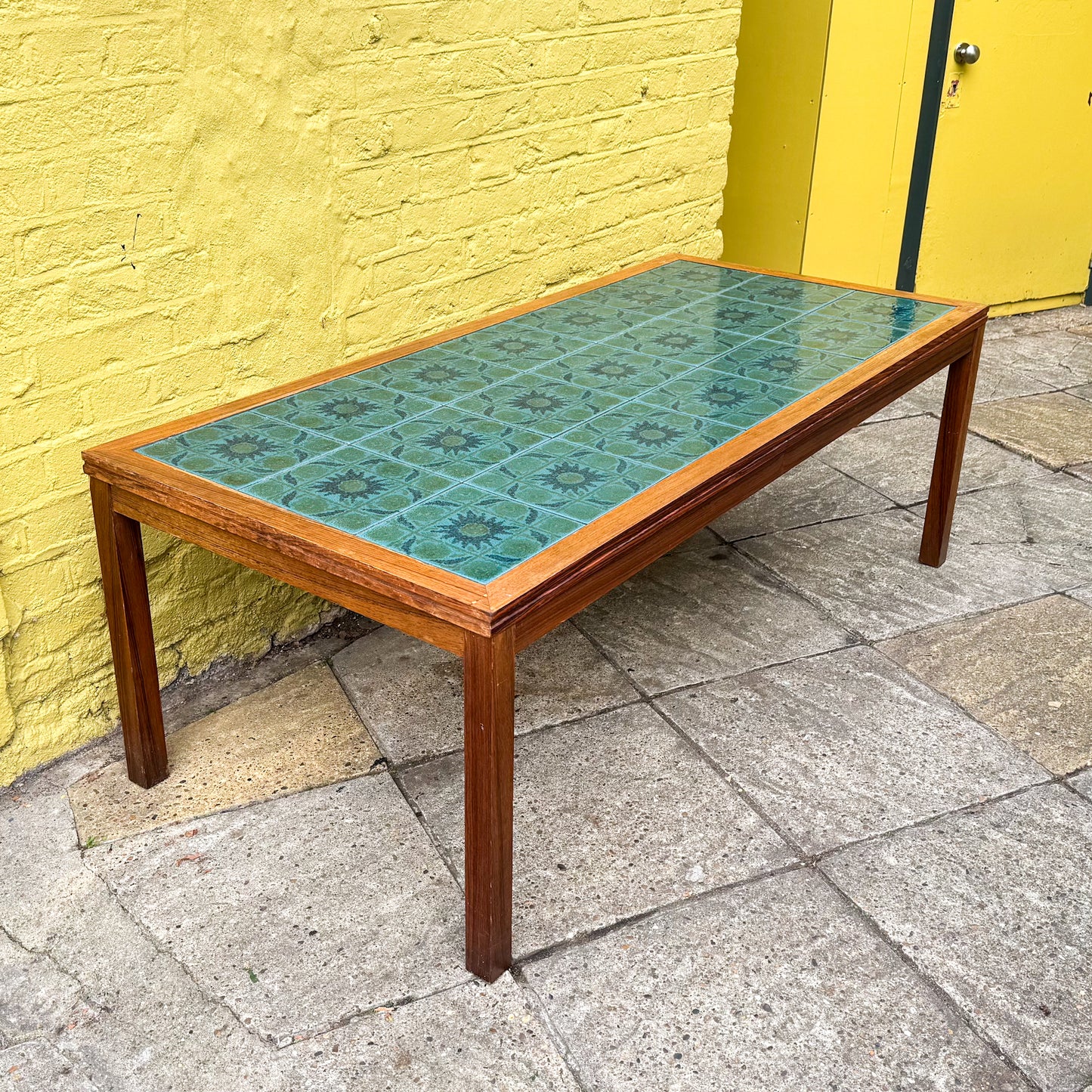 Large tiled coffee table