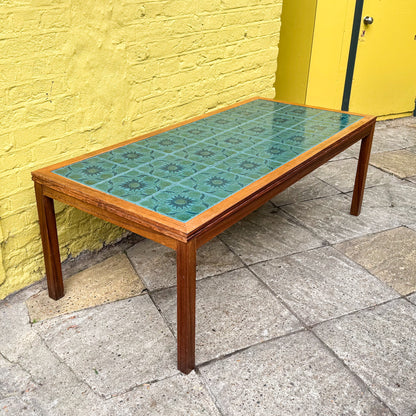 Large tiled coffee table
