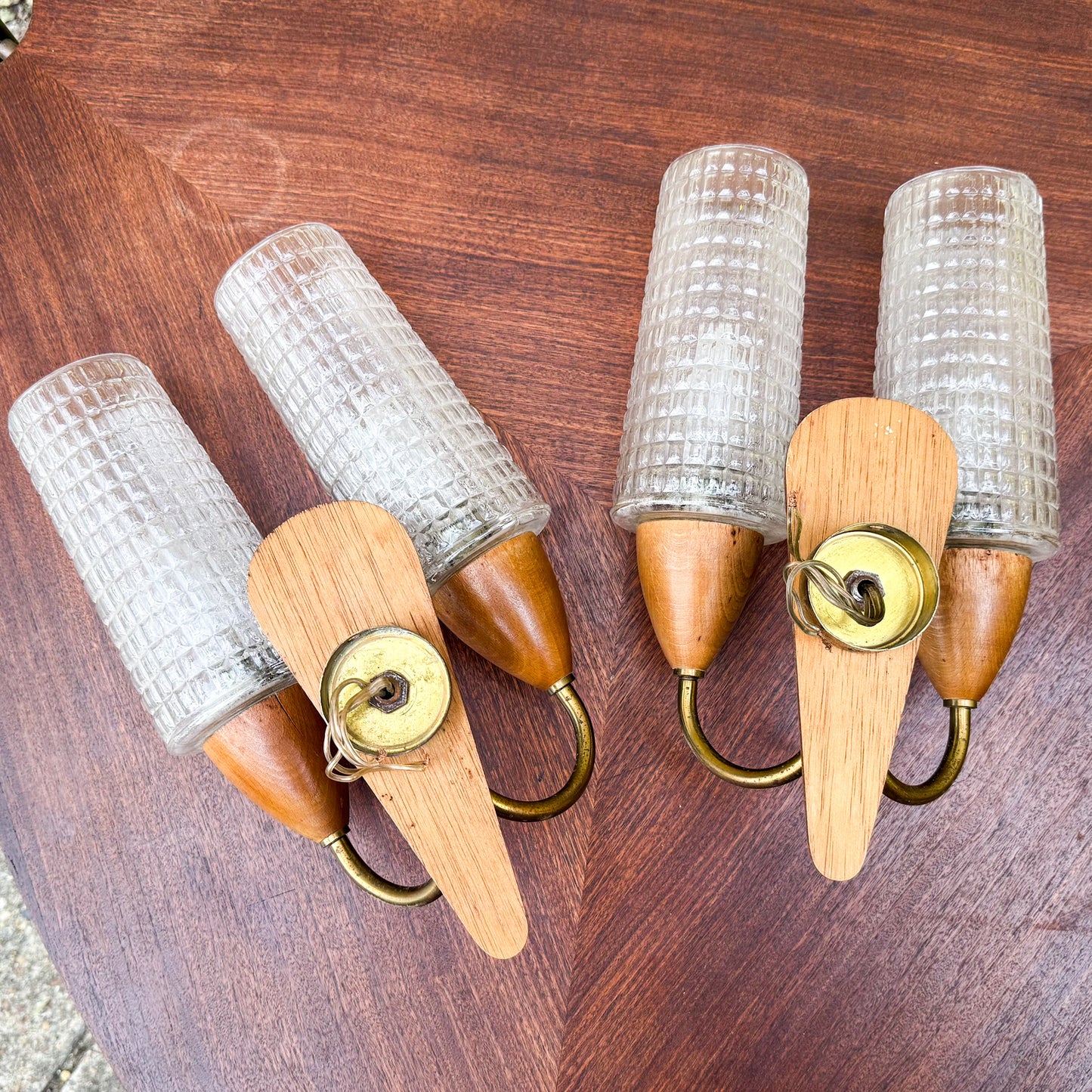 Mid Century wall lights -pair