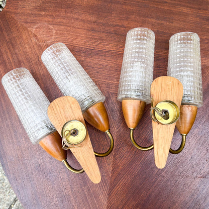 Mid Century wall lights -pair