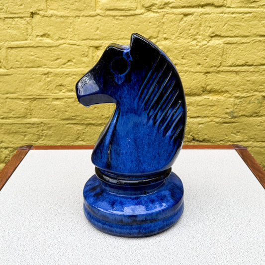 Large glass chess piece