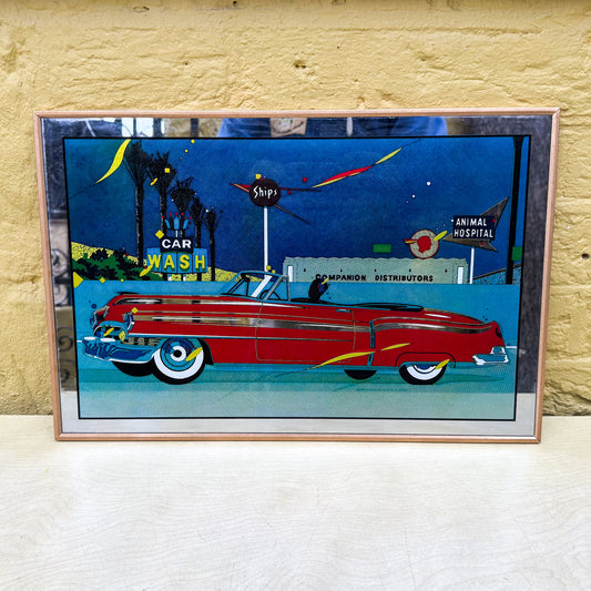 Mirrored vintage wall picture