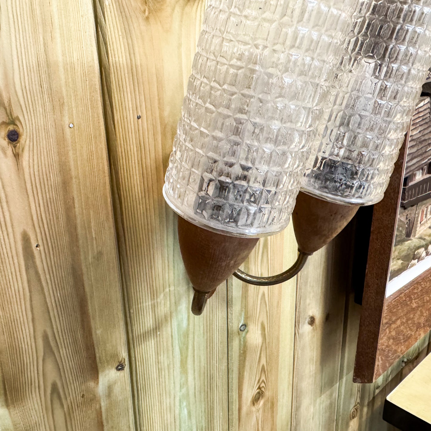 Mid Century wall lights -pair