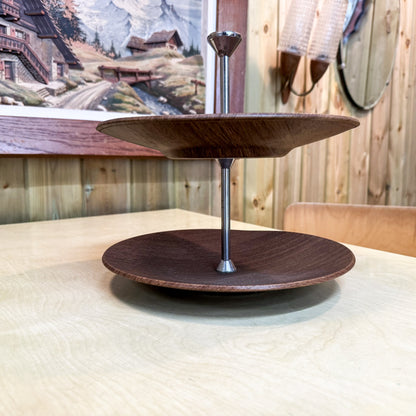 Wooden cake stand