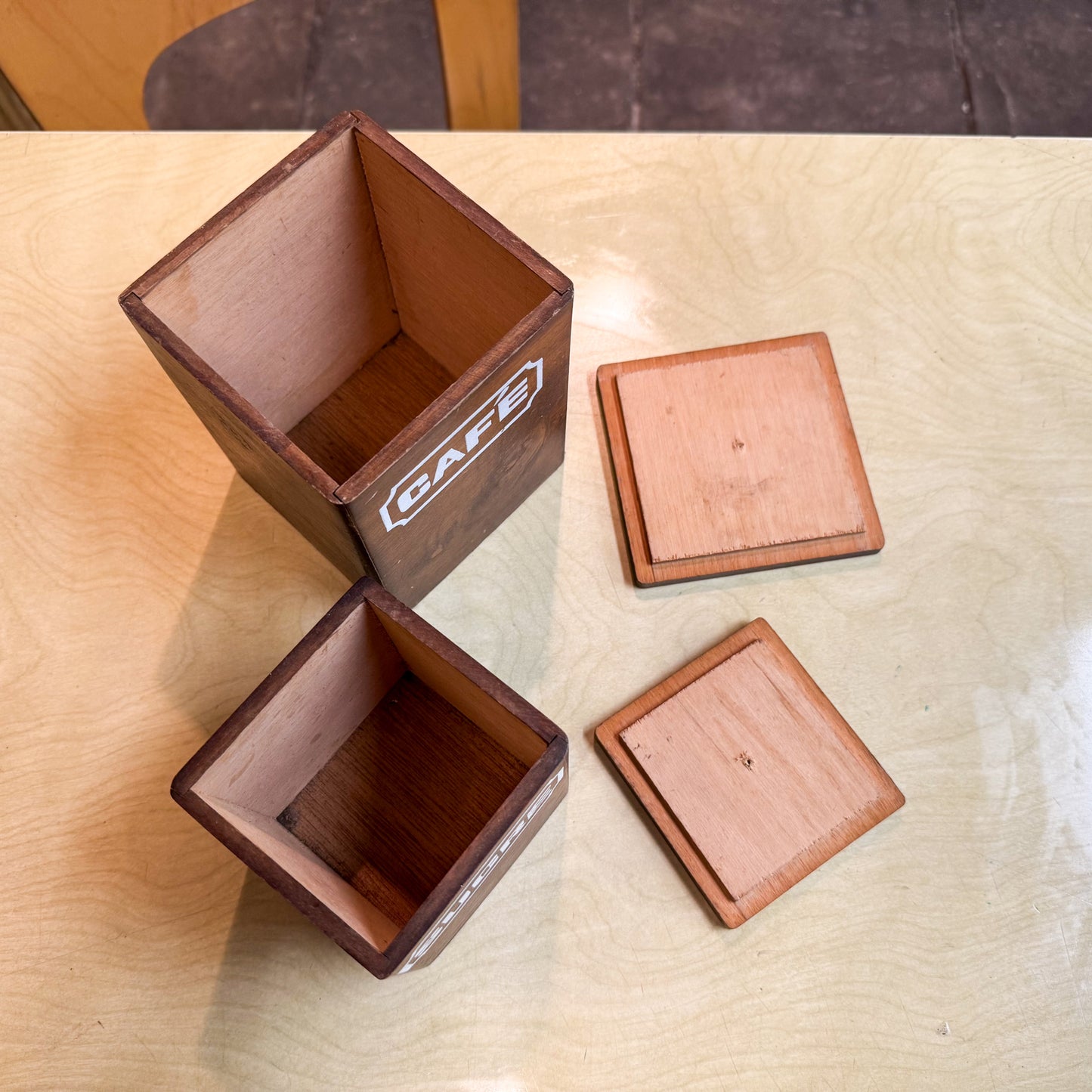 Set of French coffee and sugar pots