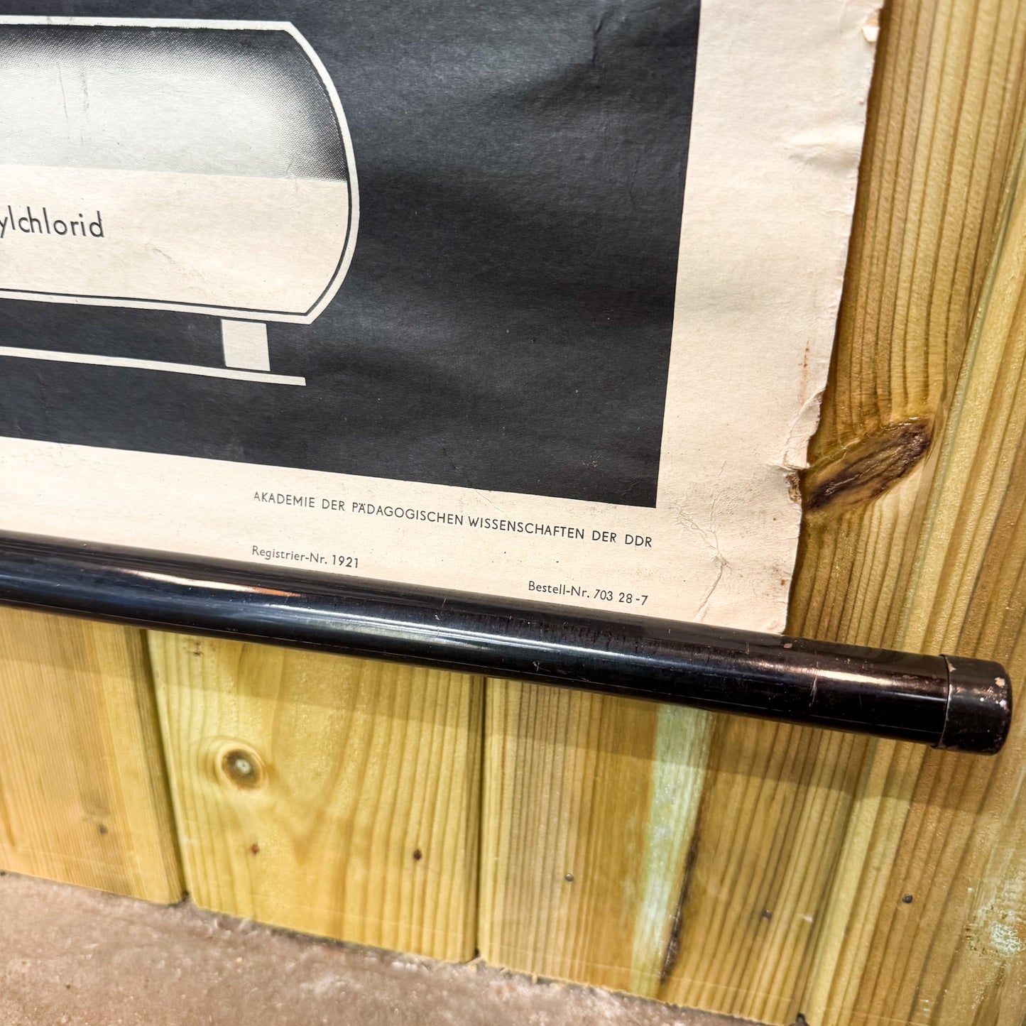 German long mechanical wall poster