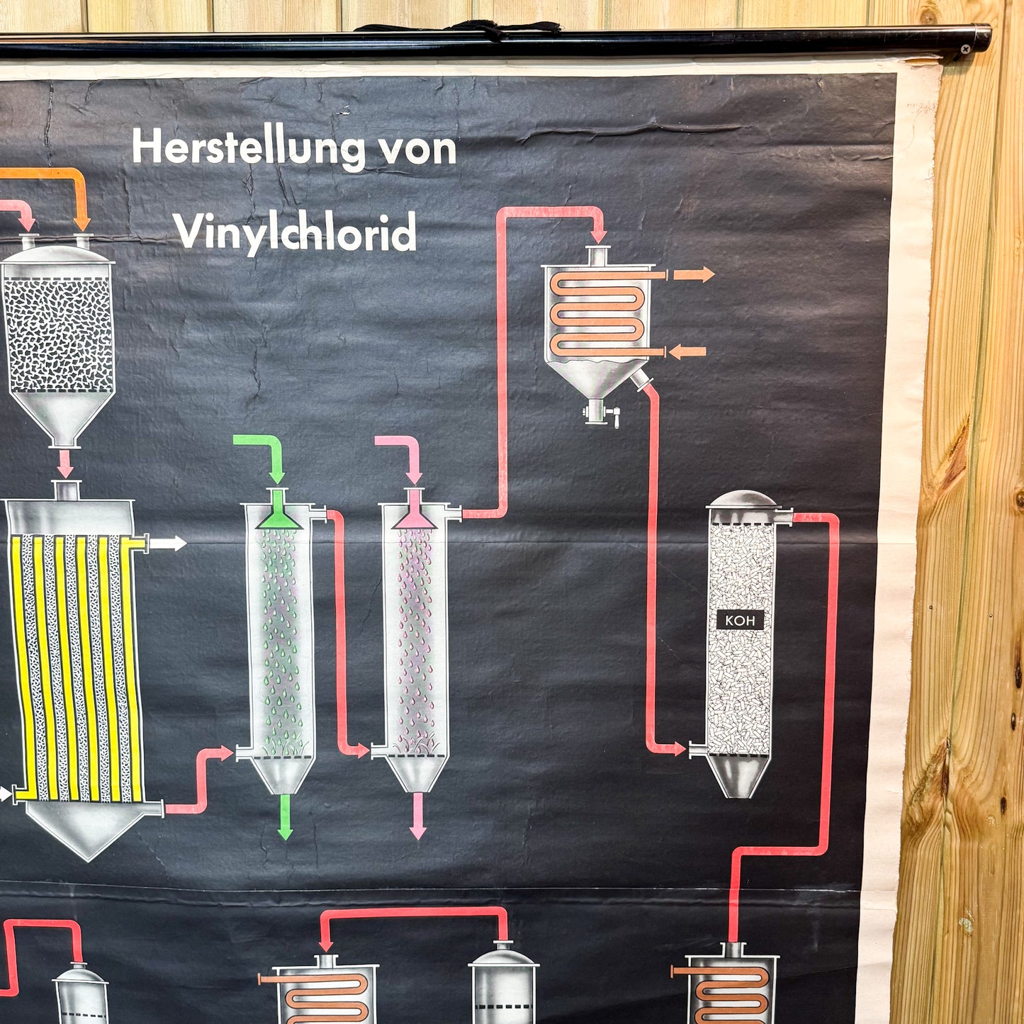 German long mechanical wall poster