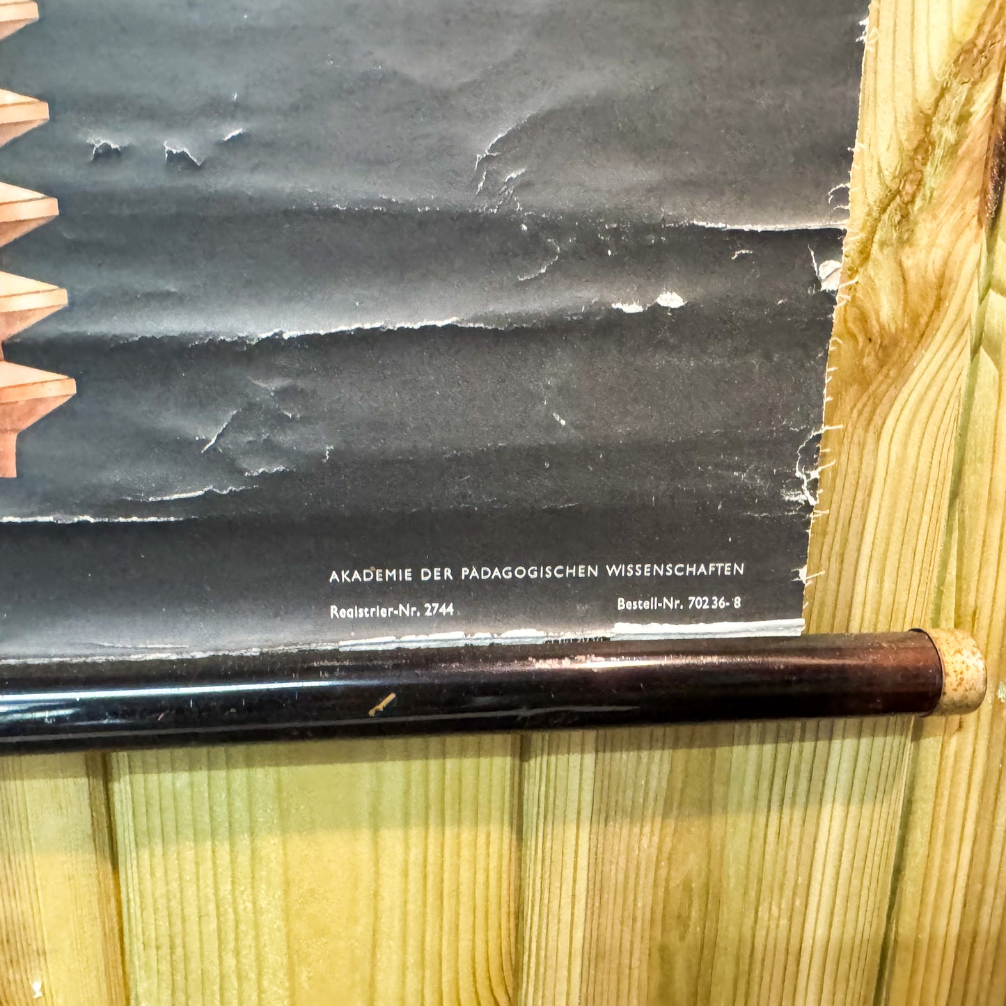 German long mechanical wall poster