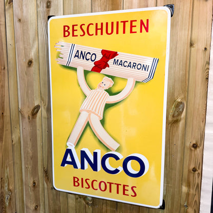 Enamel wall sign