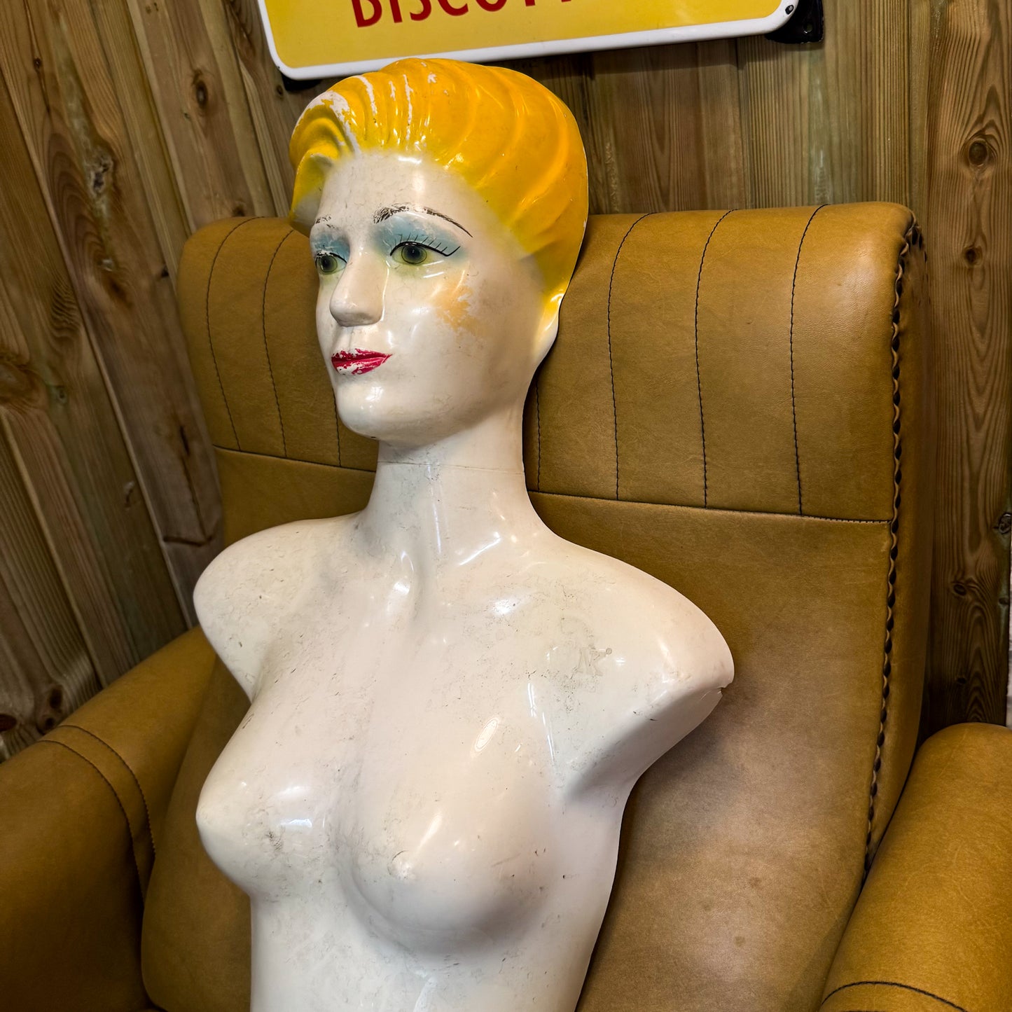 Vintage French wall mannequin